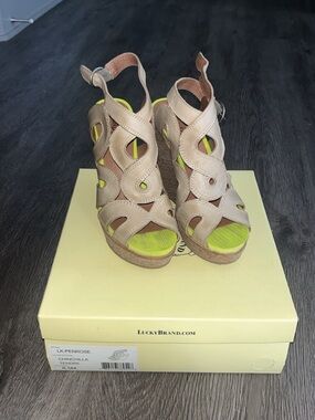 Tan Lucky brand wedges